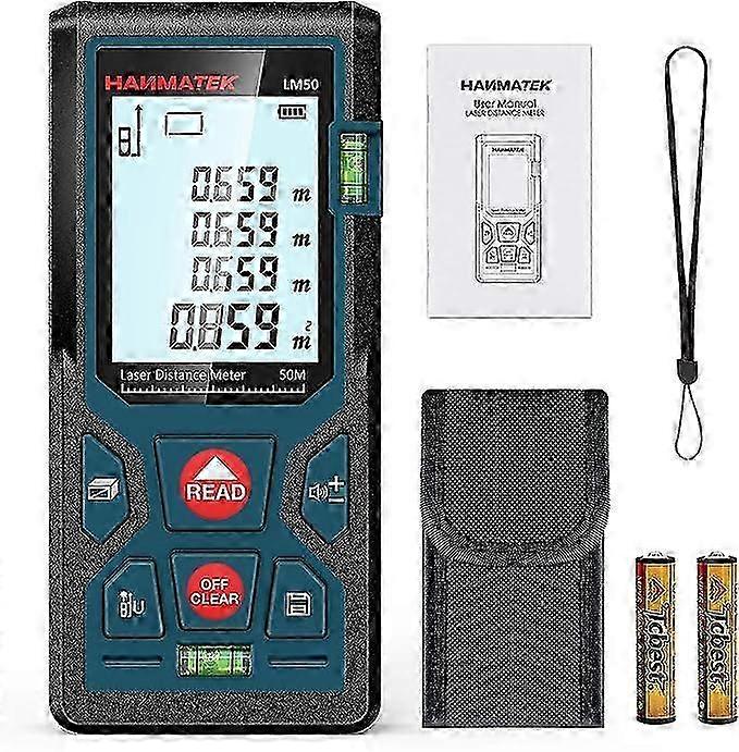 26-27 Digital Laser Distance Meter - 50m Range LCD Backlight