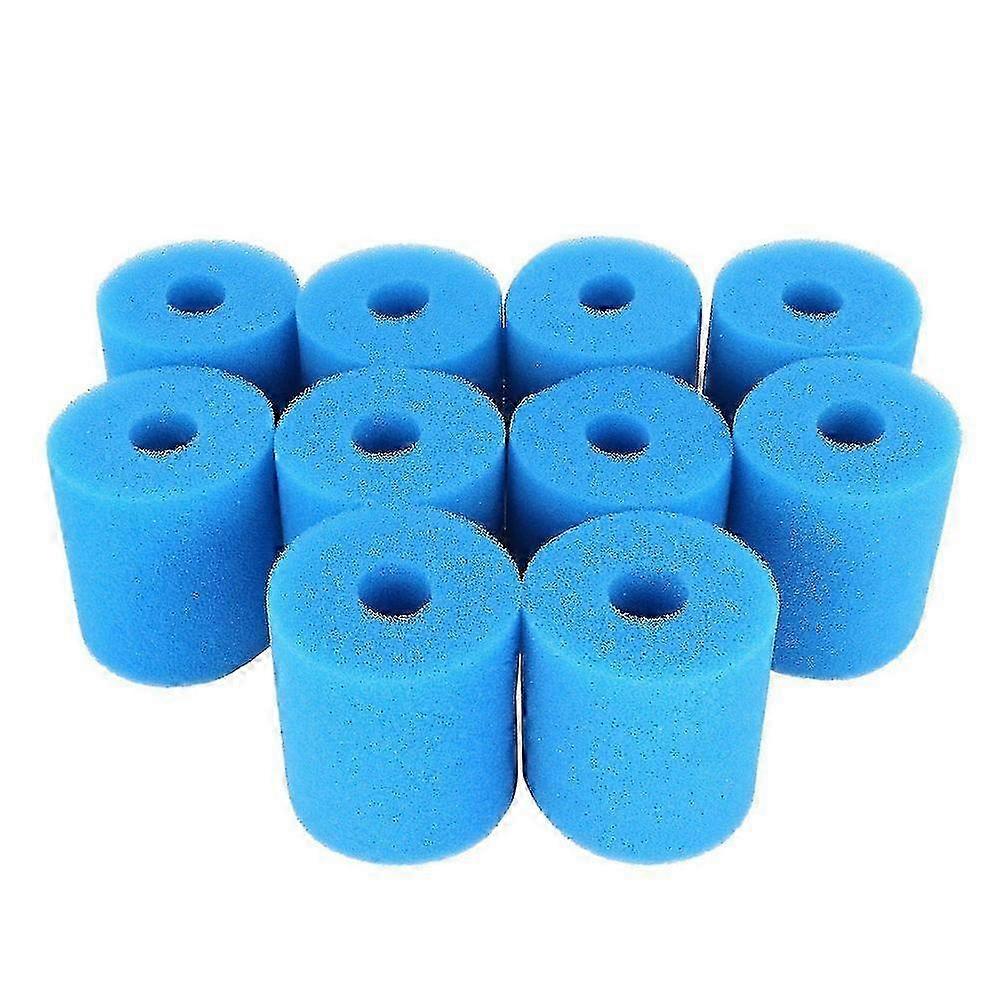 2026 HJyang 10pcs Filter Sponge Replacements Compatible With Intex Type H Washable Reusable VII
