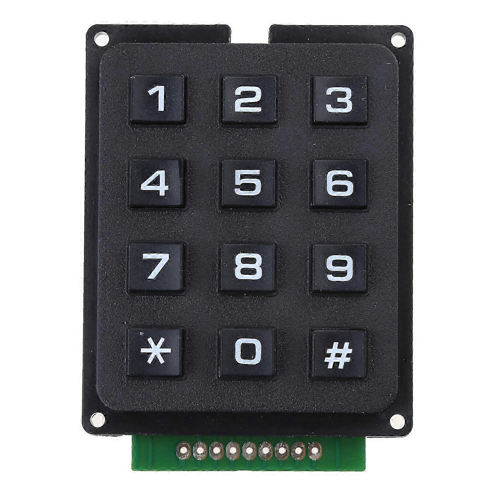 2025 3x4 Keypad MCU Board Keyboard Moduless with 12 Key 3x4 Push Button External Keypad Array Button Keypad