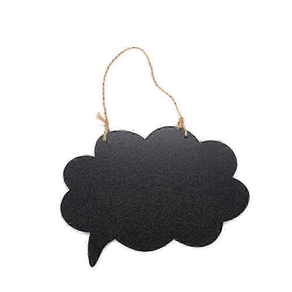 Home decor chalkboard for double-sided sign with rope