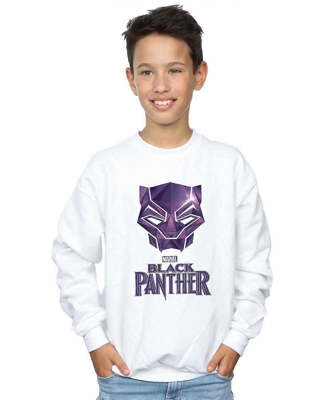 Marvel Boys pantera negra máscara Logo sudadera