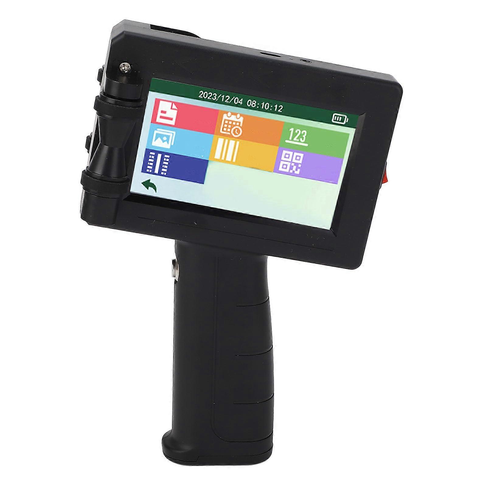 Handheld Inkjet Printer with HD 4.3' Touchscreen, QuadCore Fast Printing, Large Battery, MultiSurface Use