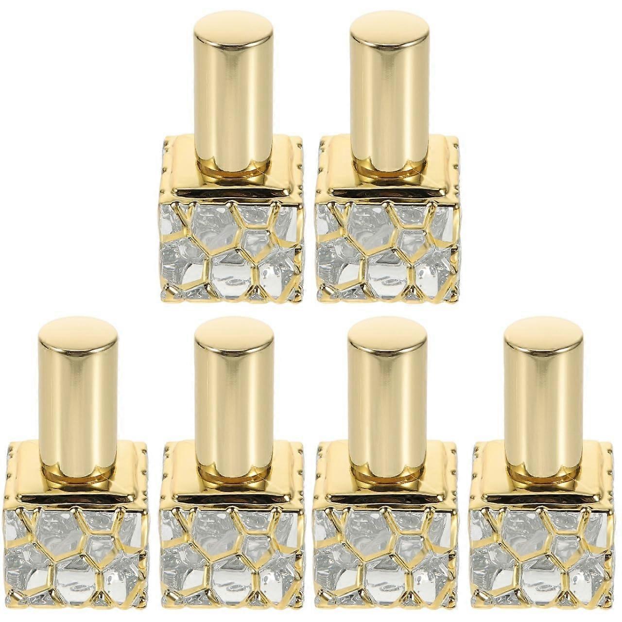 6 pcs Refillable Perfume Atomizer Set 10ml Leakproof Aluminum Travel Spray Bottle