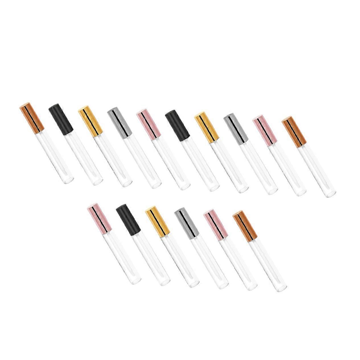 30pcs Empty Lip Gloss Tubes with Wand, Clear Refillable Travel Size LeakProof Containers