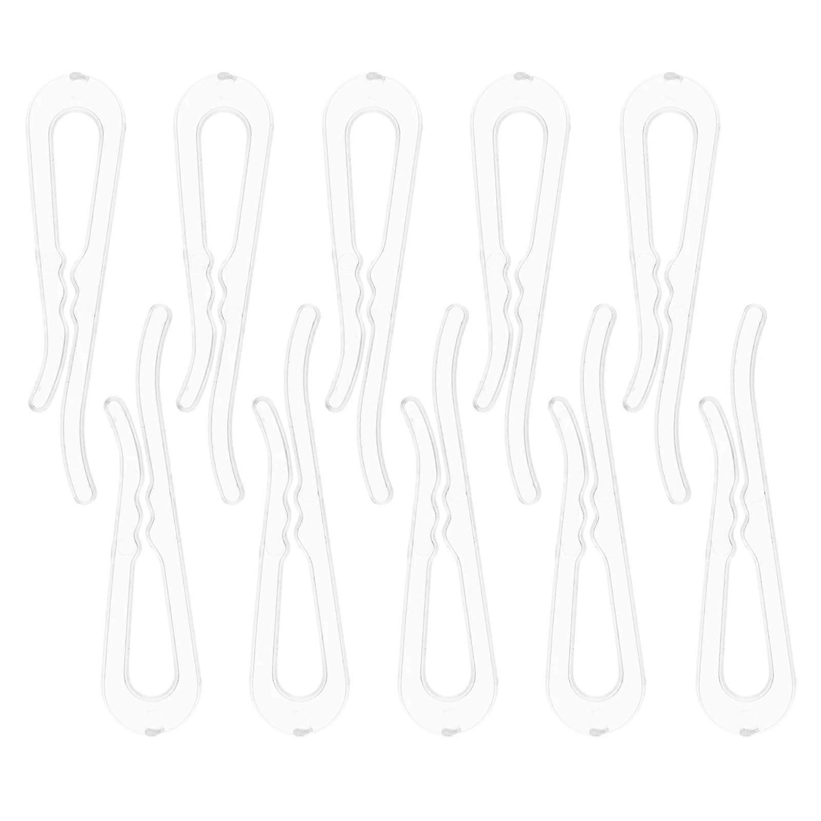 Clothing Display Clips 2000Pcs Clear Plastic Garment Clips Rust Resistant FabricFriendly Grip