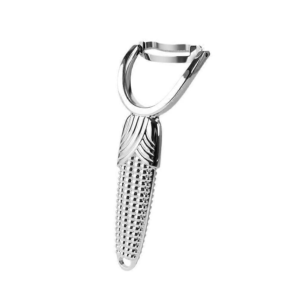 Zinc Alloy Corn Stripper with Sharp Stainless Steel Blades, MultiFunction Peeler for Sweet Corn