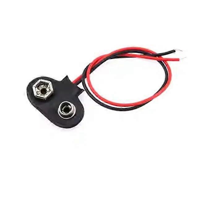 5pcs 9V Battery Snap Connector with Durable 15cm Wire Leads TType for DIY Electronics