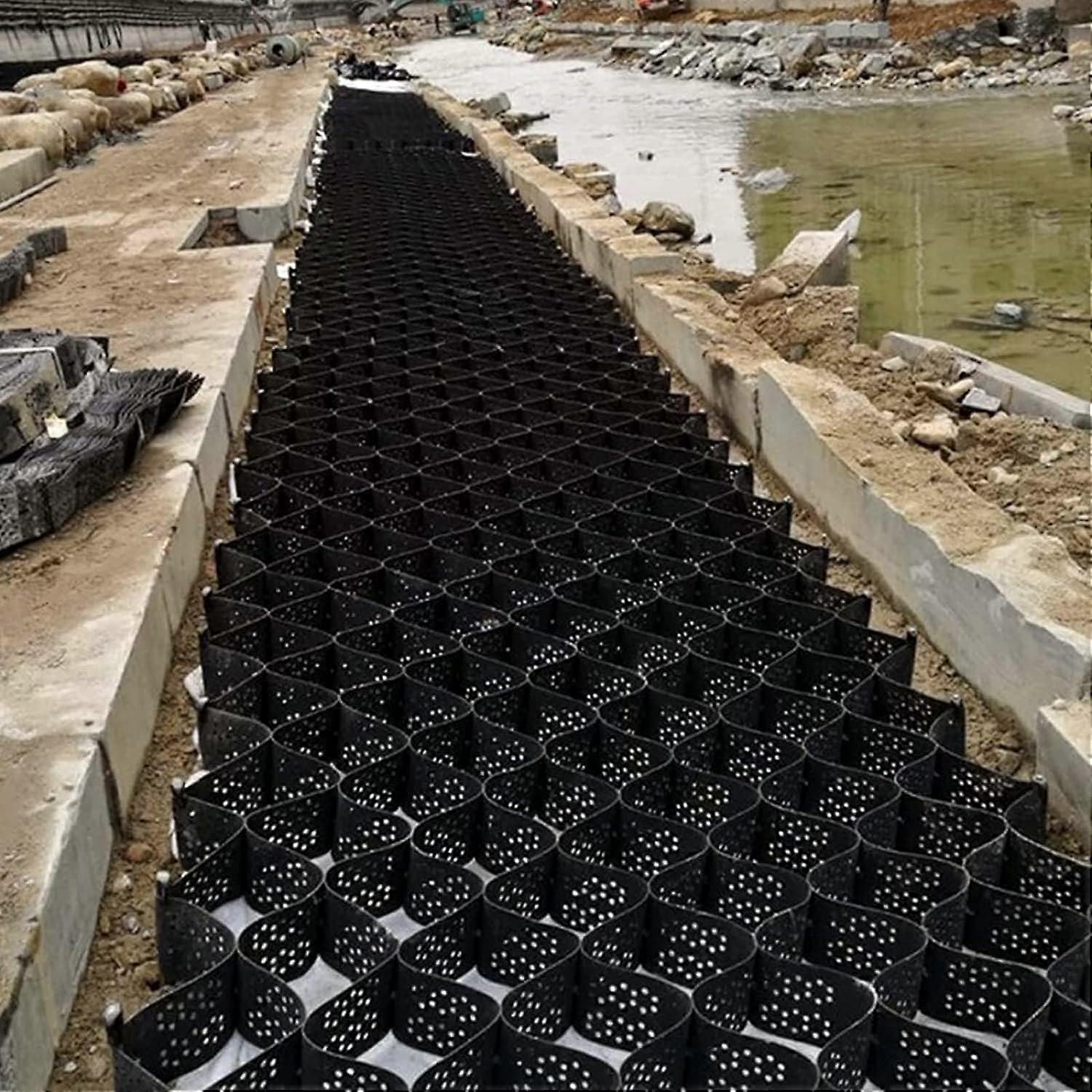 Ground Stabilization Grid HDPE Geocell Heavy Load Capacity for Driveway Patio Walkway Parking