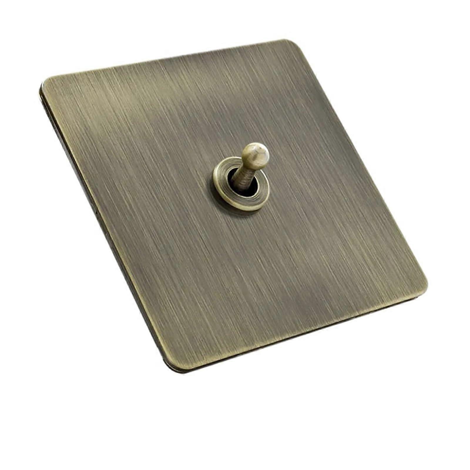 Wall Light Switch Green Bronze Toggle 86 Type 2 Way Steel Panel 10A Circuit Rating