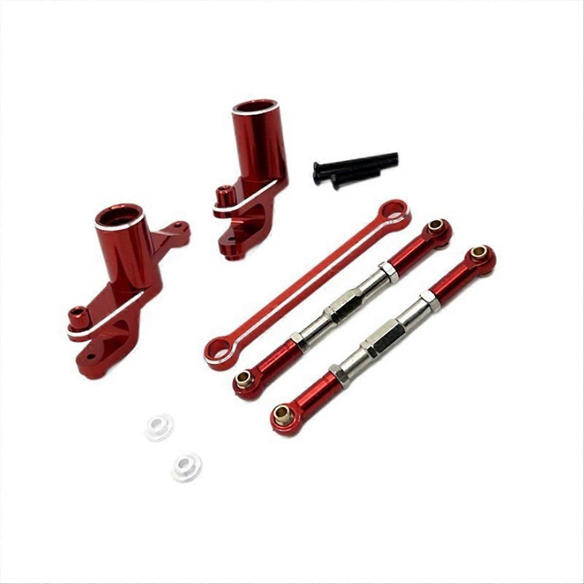 RC Car Upgrade Steering Assembly Pull Rod Kit for UDIRC 1/12 Red