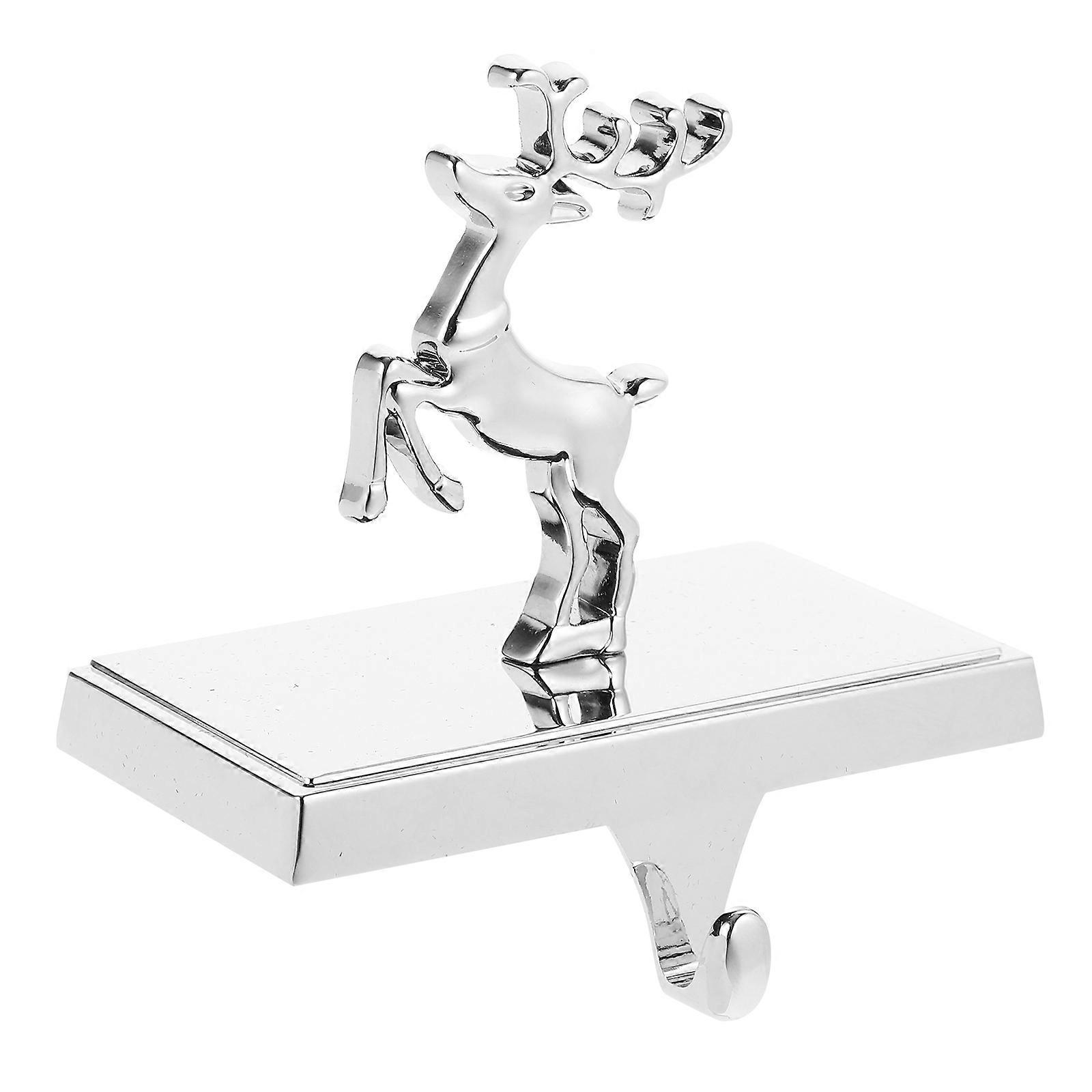 Silver Christmas Stocking Holder Hook for Fireplace Stocking Hanger