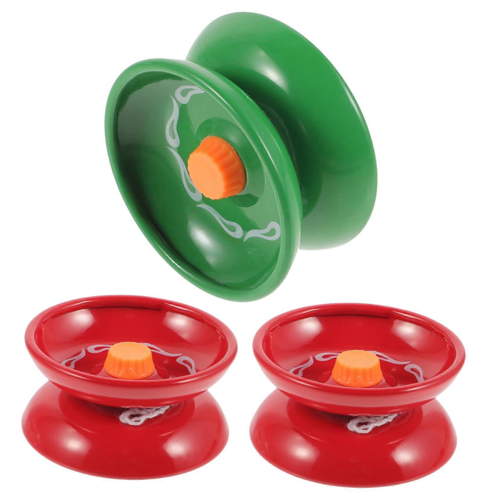 Unresponsive Yoyo 3 Pack Professional Alloy Set for Tricks with Durable Balanced Spin and Strings