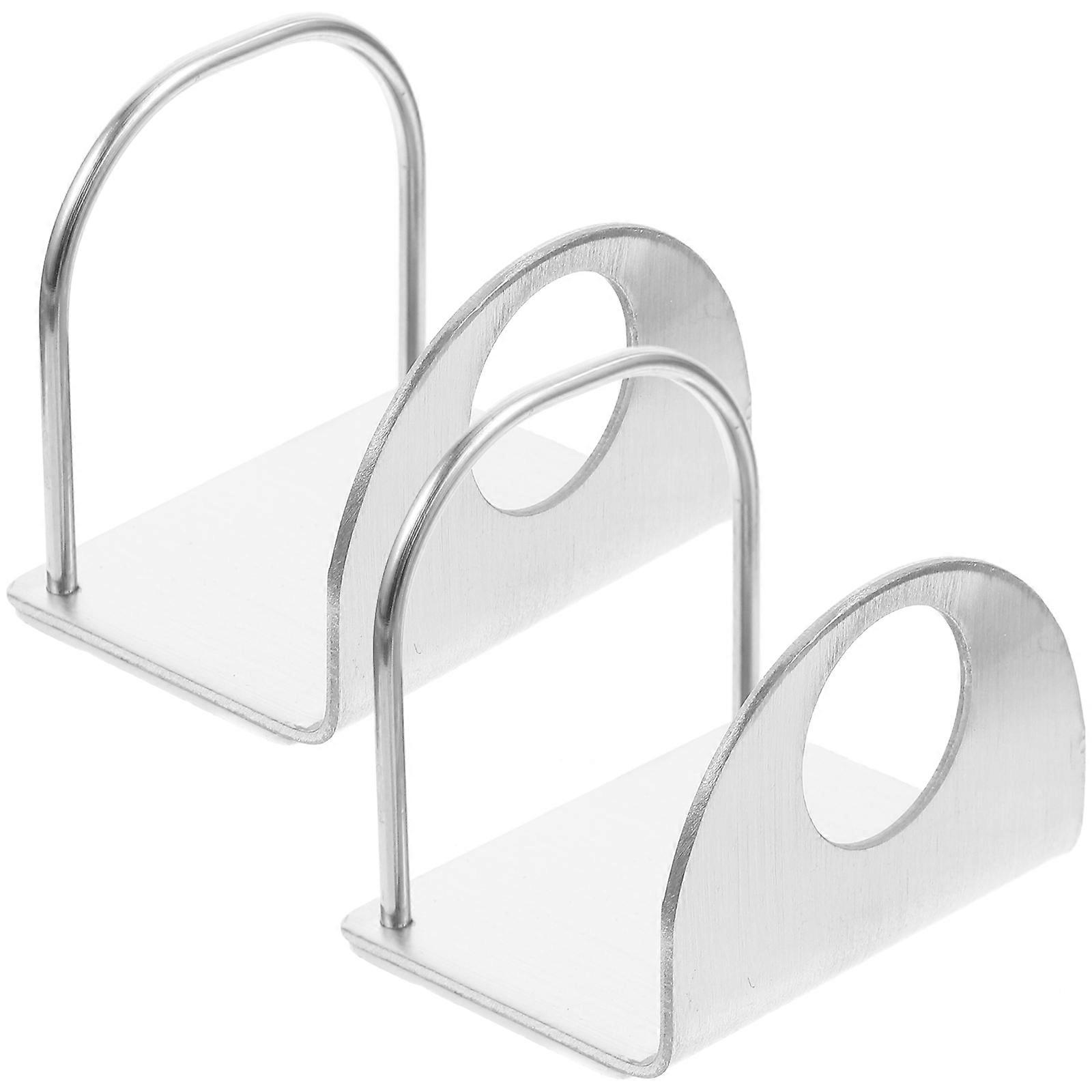 Toothpaste Holders Wall Toothpaste Rack for Bathroom Storage 6Pcs Silver