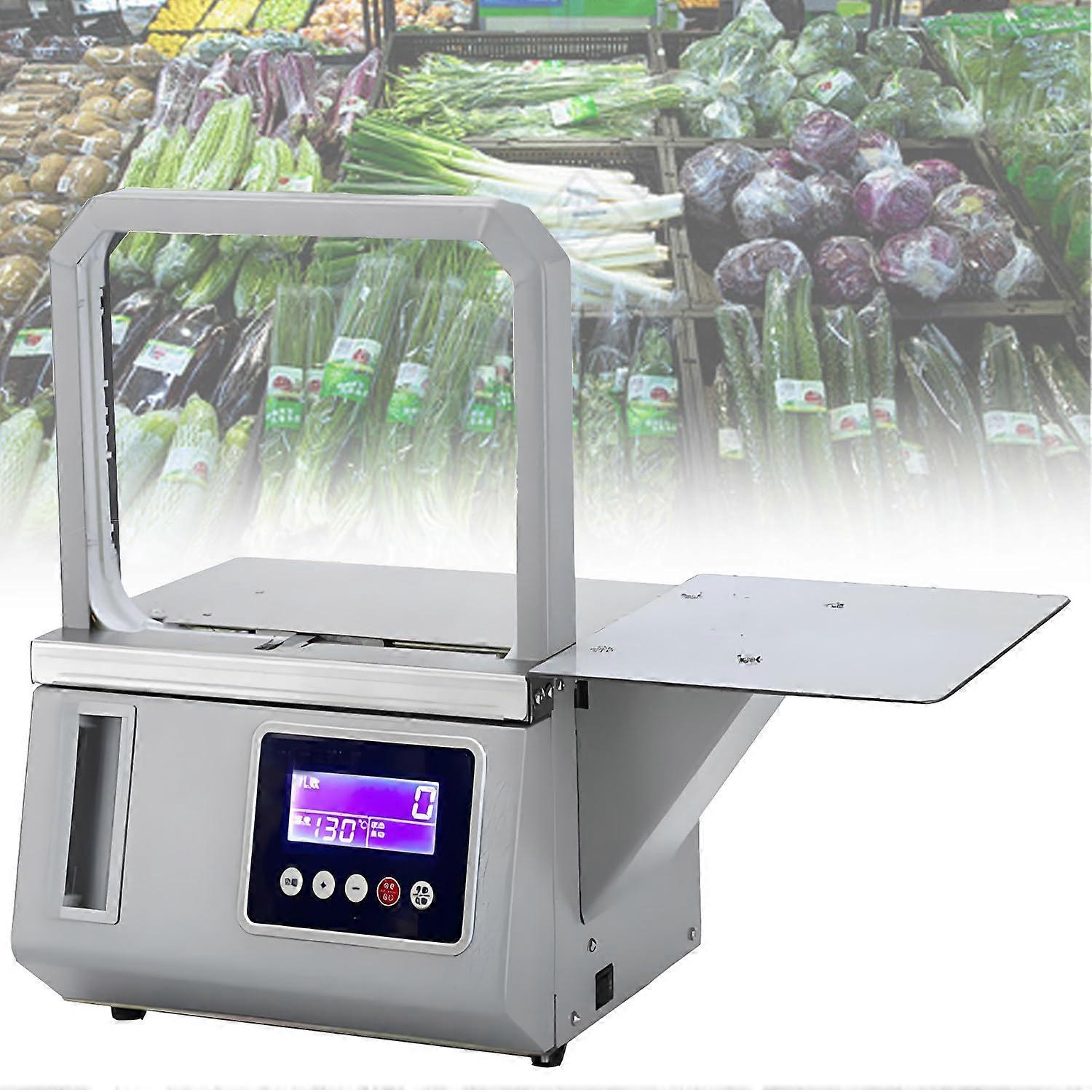 Automatic Vegetable Strapping Machine with Fast Cycle Time and Adjustable Binding for Food Packaging