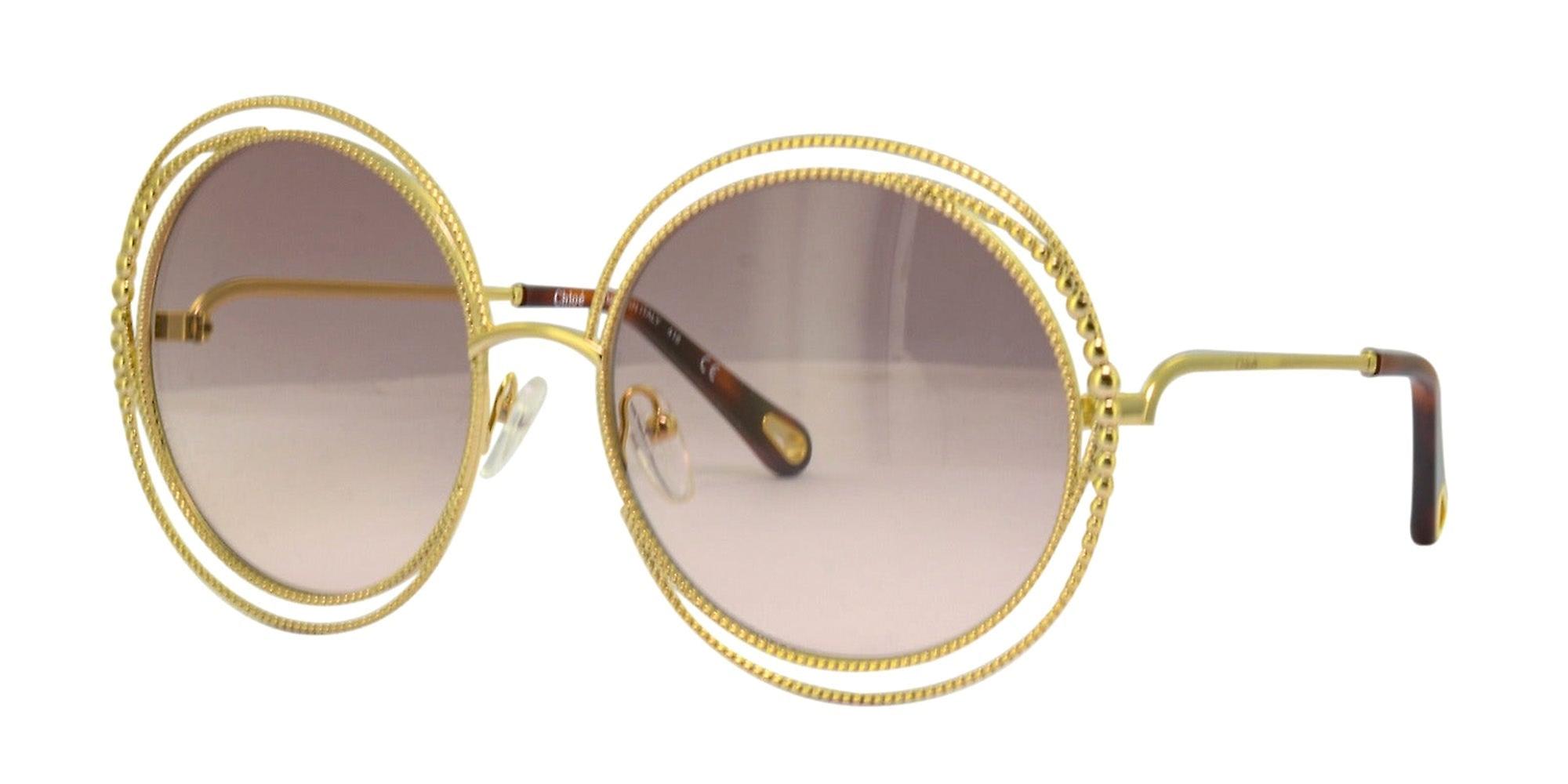 Gafas de sol Chloe Carlina CE114SC (Oro/Marrón - Redondo - Mujer) | Fruugo  ES