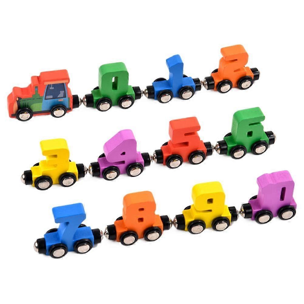 Mini 12Section Magnetic Digital Mini Train, Building Car,KIDS Toy Assembly