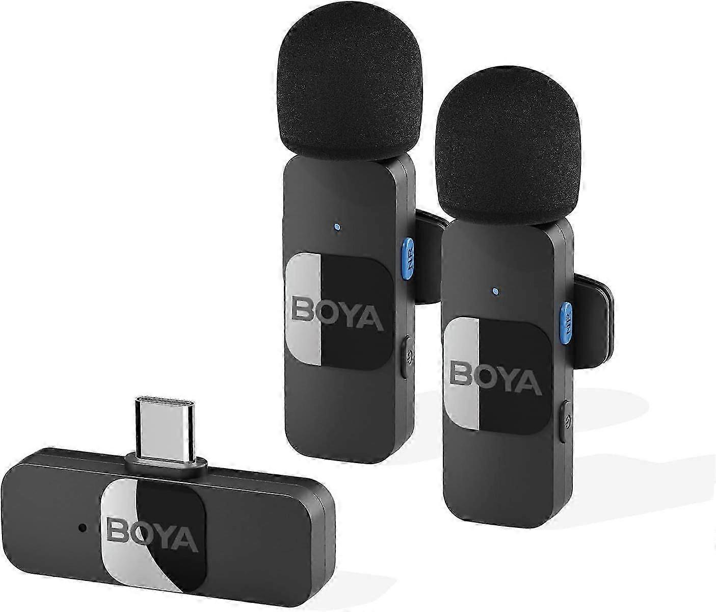 Wireless Lavalier Microphone for Android USB C Smartphone