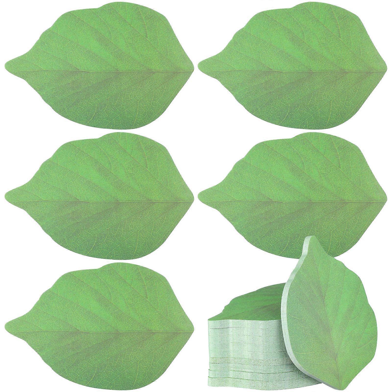 Delicate Memo Pads for Writing Use Featuring 10Pcs Leaf Shaped Notes