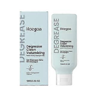 Leave-in Dry Shampoo Gel, Instant Oil Absorption & Volume, Light Texture Transparency, No-Rinse Formula, No White Flakes for All Hair Types