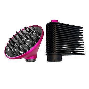 Diffusor-Aufsatz + Spannkamm für Airwrap HS01 HS05 HS08 zum schnellen Trocknen und Stylen von welligem, lockigem und dickem Haar B