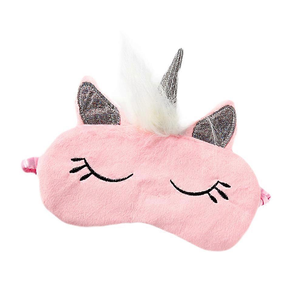 Schlafmaske mit Einhornmotiv, rosa