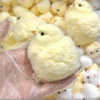 Handmade Chick Squeeze Toy, Ultra Soft Silicone Squishy Fidget Toy, Cute Plush-Like Chicken Squishies for Stress Relief, Safe & Non-Toxic for Kids & A