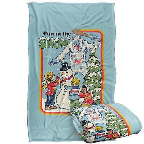 Steven Rhodes Fun In The Snow Soft Touch Blanket