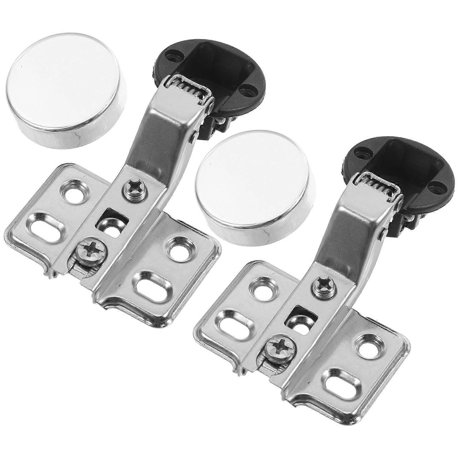 Cabinet Door Damper Hinge Soft Close Frameless Kitchen Hinges 2Pcs