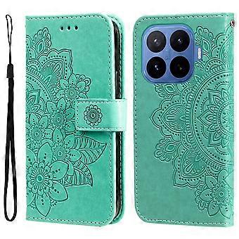 Compatible For Xiaomi 17T Pro Case Floral Pattern PU Leather Wallet Stand Phone Cover