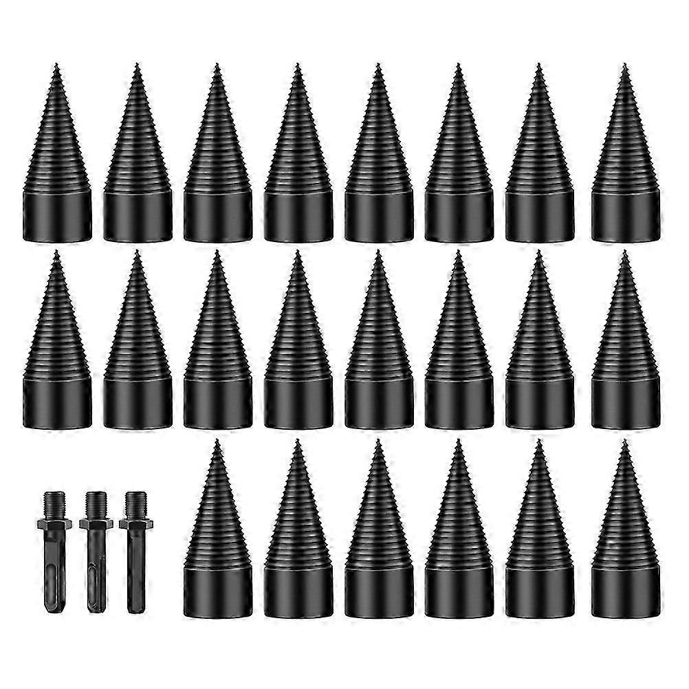 Splitting Drill Bit Woodworking Cone Bit for Drill 2Sets