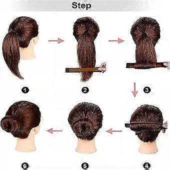 Magic Hair Bun Set, 6 Pcs Hair Styling Tools and Bun Maker Hair Accessories for Girls and Women, Easy Updo Styling