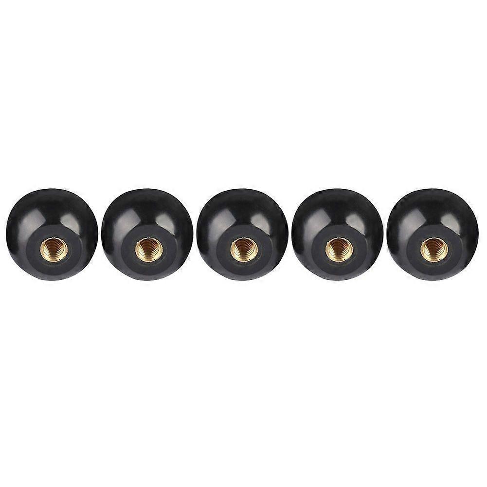 5Pcs Black Bakelite Ball Lever Knob Copper Insert M12*40 Machine Tool Replacement