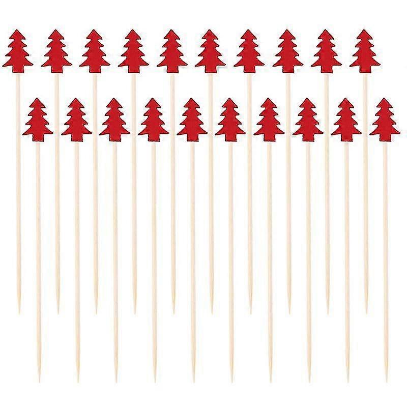 100pcs Kitchen Tableware, Christmas Tree Cocktail Picks