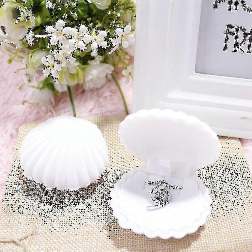 1pcs Earring Gift Box Shell Jewelry Storage Case Showcase Display -