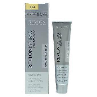 Revlon Revlonissimo Colorsmetique Permanent Hair Dye 8.34 Light Coppery Gold Blonde 60 ml