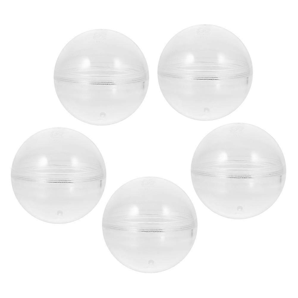 Vending Machine Clear Capsules for Storage 5Pcs Transparent Plastic Capsules