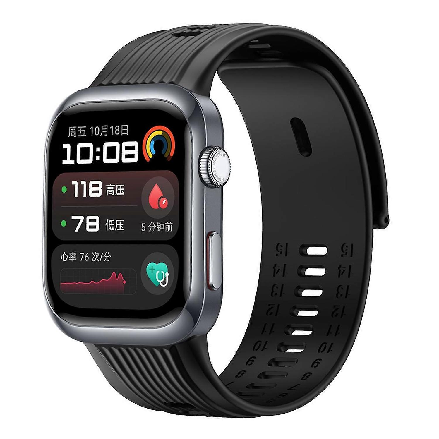 High-quality premium breathable silicone replacement arm band for Huawei Watch D2, black