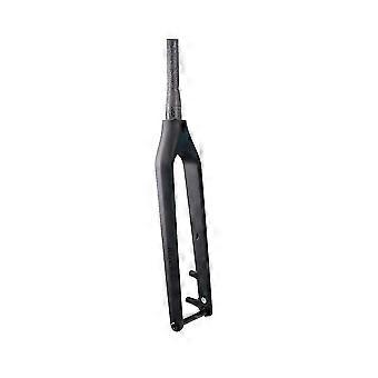 Kulfiber Mountain Bike Forgaffel Boost Barrel Shaft 15x110mm Off-road Hard Fork Skivebremse Indvendig Routing, sort -QWER