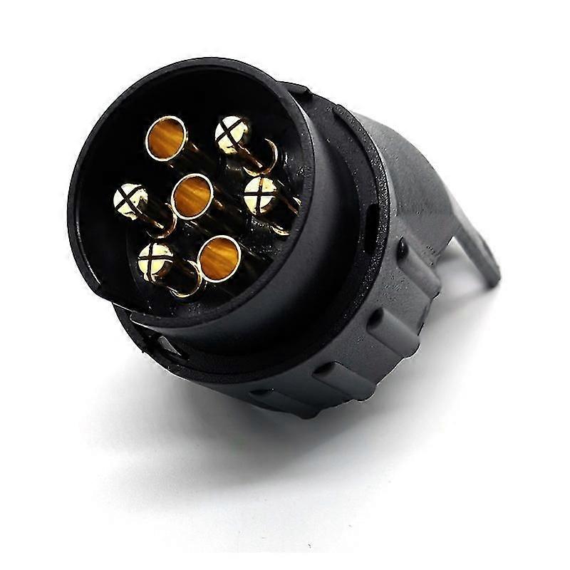 Trailer Socket Adapter - Waterproof Trailer Socket Caravan Trailer Electric Plug Adapter For Trailer(1pcs, Black)