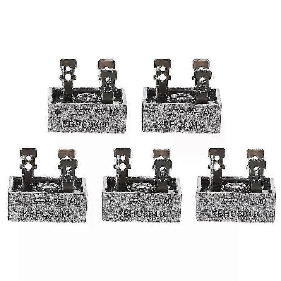 Bridge Rectifier, 5 PCS 1000V Full Wave Metal Case Rectifier