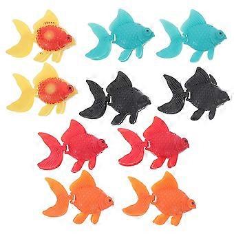 Artificial Goldfish Plastic Fish Decor compatible with Decor 10Pcs Fish Tank Supply