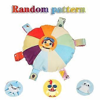 Plush Squeaky Dog Toy with Random Cartoon Pattern, Interactive Battery-Free Sound Toy for All Breeds, Durable Puppy Play and Training Game Accessory