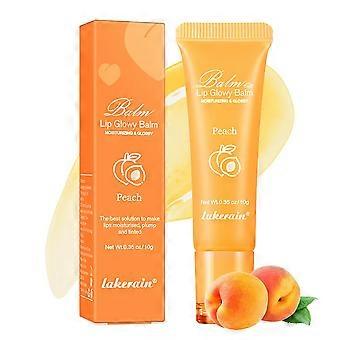 Peach Lip Balm and Glossy Lip Gloss for Deep Hydration, Long Lasting Moisture, Subtle Tint