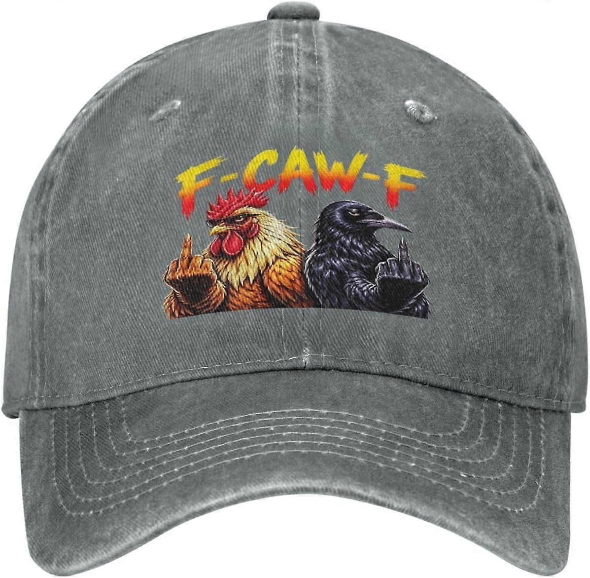RUIYUE hat Funny Rooster Crow Meme Cotton Cap
