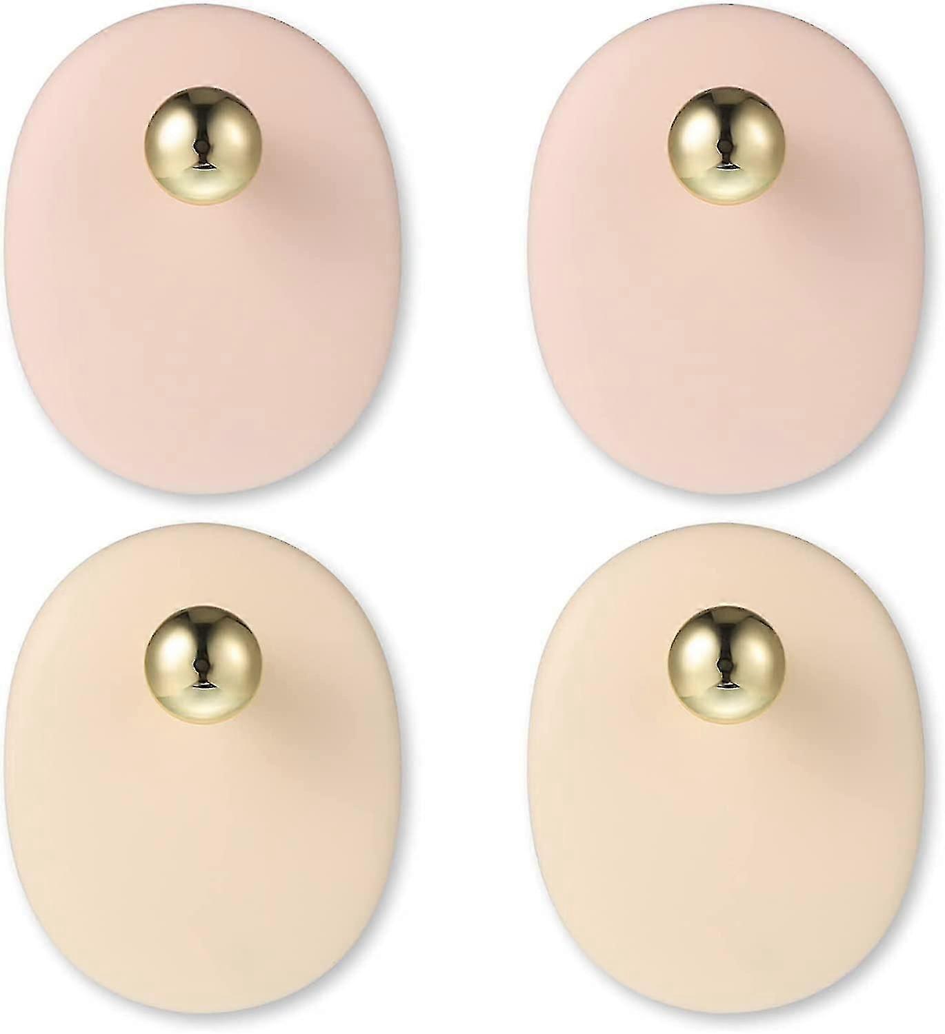 4pcs Self Adhesive Wall Decor Sticky Hooks