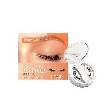 Magnetic false eyelashes, manga-style spiked lashes, with clips, natural makeup look, reusable, easy to apply and remove
