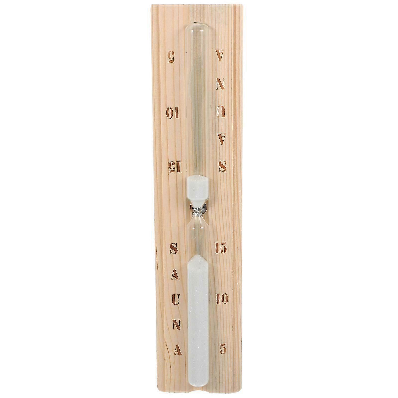 Bastu Timer Trä Timglas Timer 15-minuters Timglas Bastu Trä Timglas
