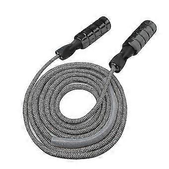 Professionelles Doppelkugellager Springseil Gewichtetes Baumwollseil Einstellbare Länge, für Cardio, Ausdauertraining, Fitness-Workouts, Sprungübungen