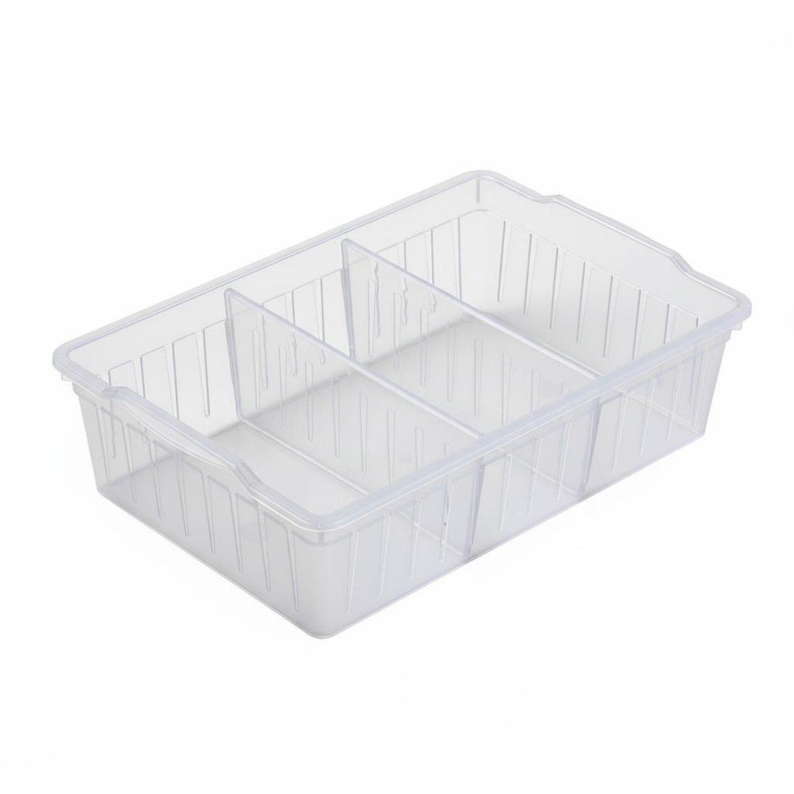 Rectangular Organizer Tray Multipurpose Desktop Sundry Box Removable Dividers