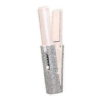 2-in-1 electric USB hair straightening brush straightener flat iron multifunctional comb straightening styler
